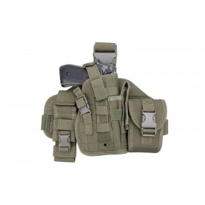 ACM Tactical Molle Leg Panel with holster Olive